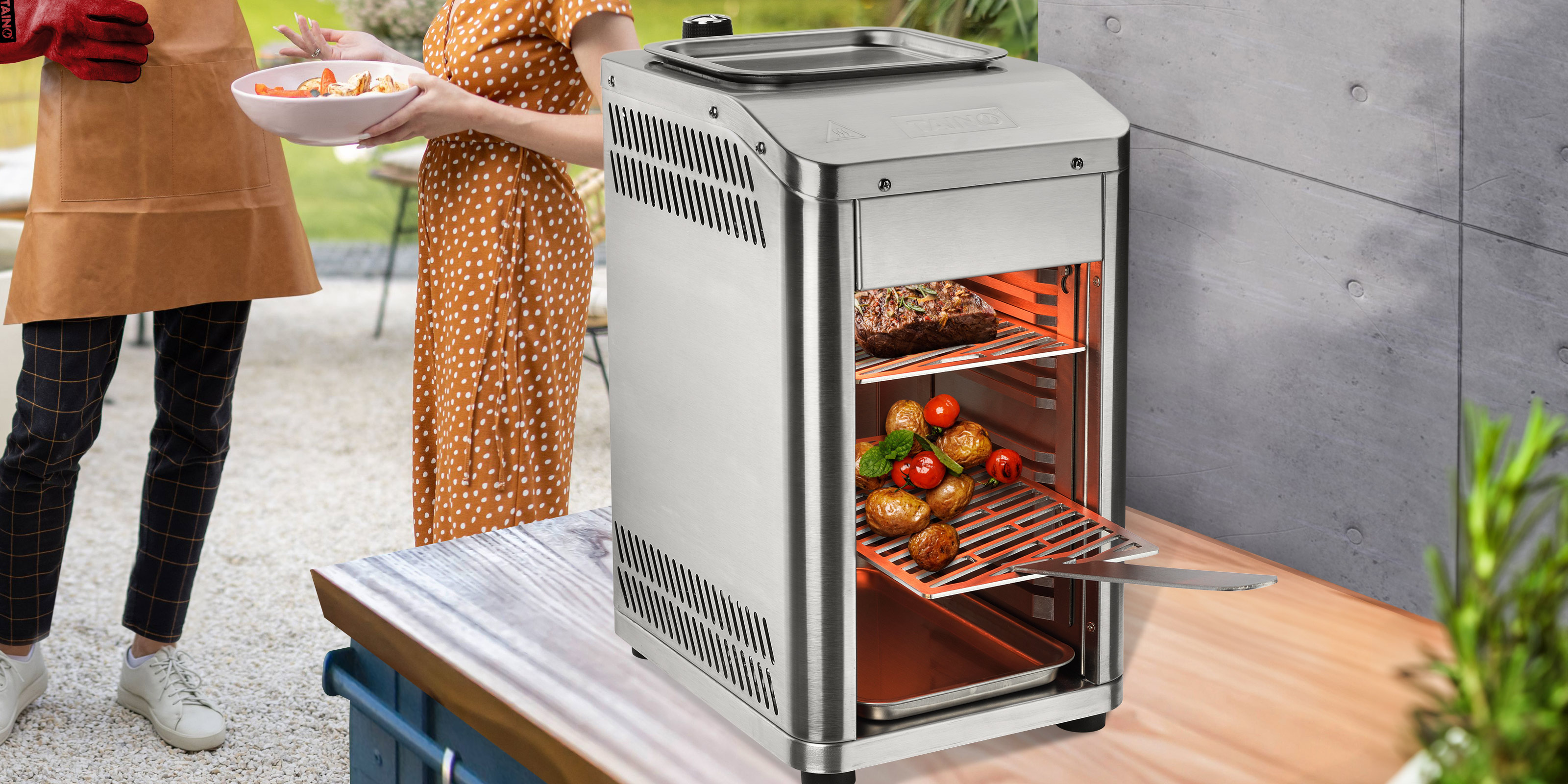 TAINO Oberhitzegrills 800 °C Elektro oder Gas