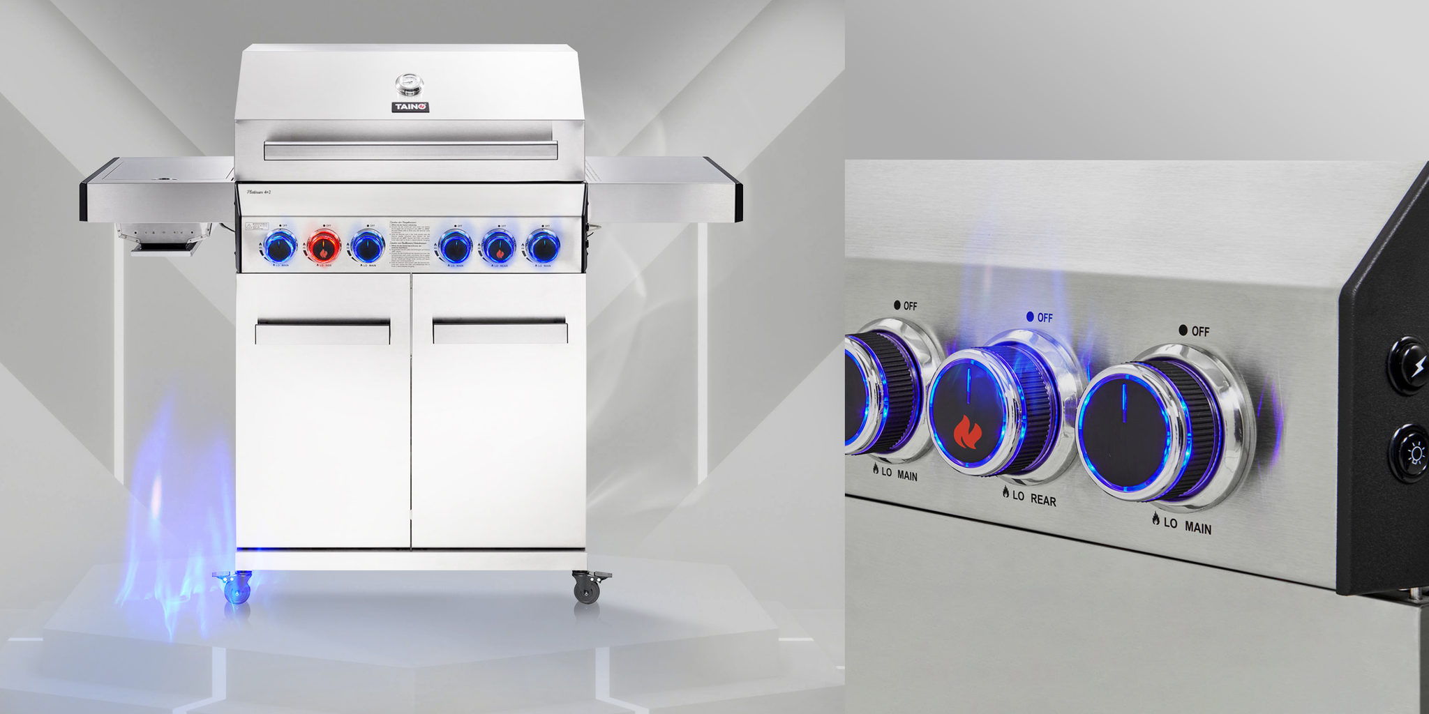 TAINO PLATINUM | Edelstahl Gasgrill | Mit Keramikbrenner