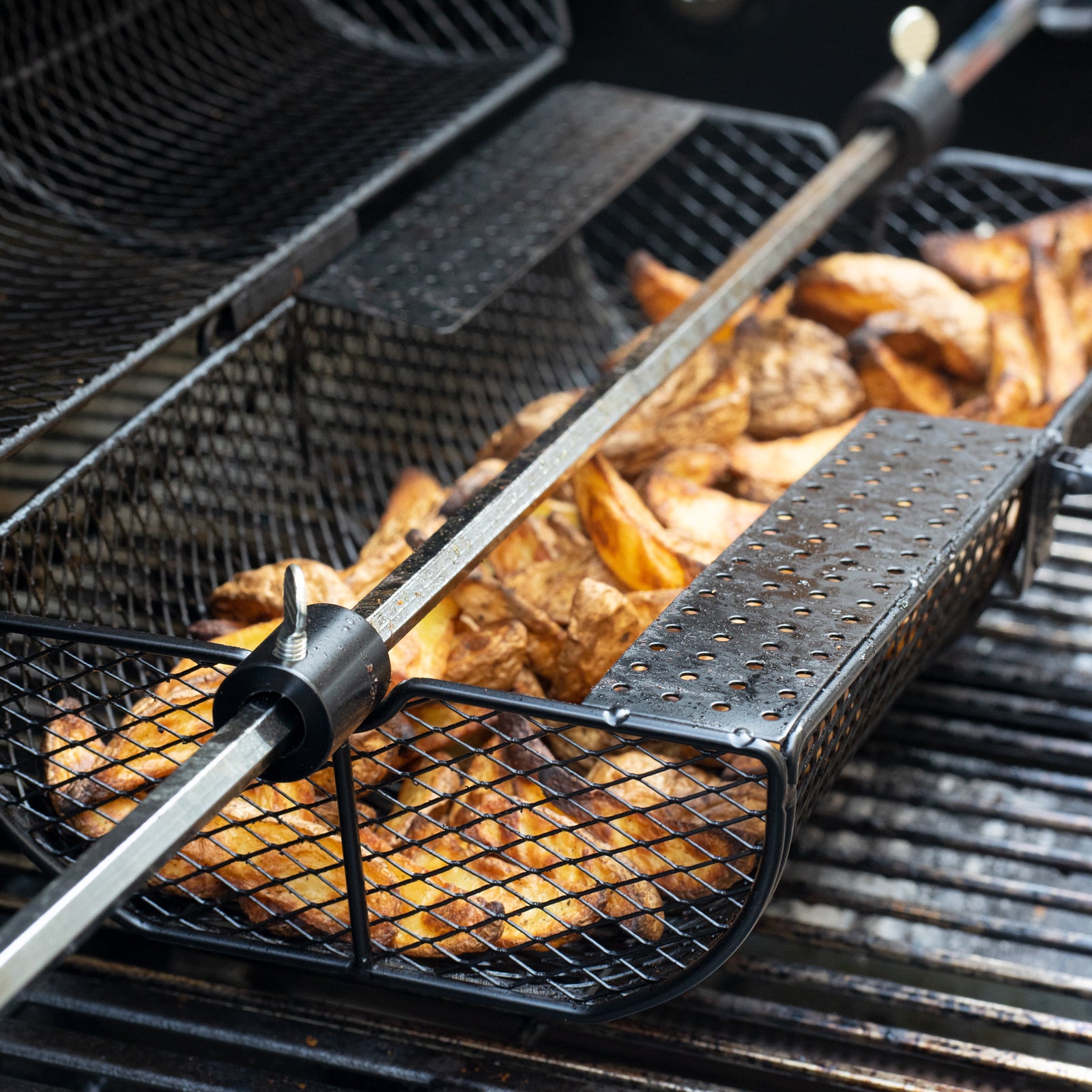 Grillkorb für Drehspieß - Rotisserie 2