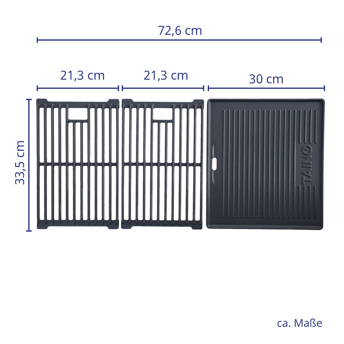 Rost+Platte für BASIC 6+1 Gasgrill