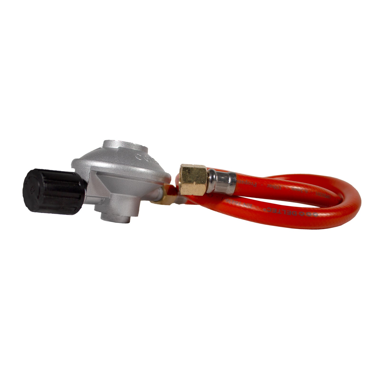 Gasdruckminderer Gaskartusche 7/16" auf 1/4" LH 50 mbar 4