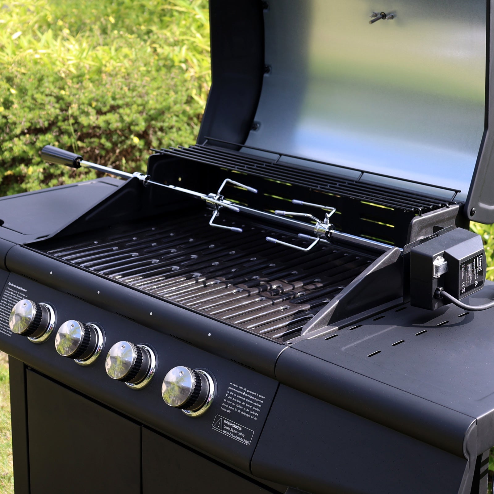 TAINO RED elektrischer Grillspieß - Drehspieß Universal-Halterung - 4