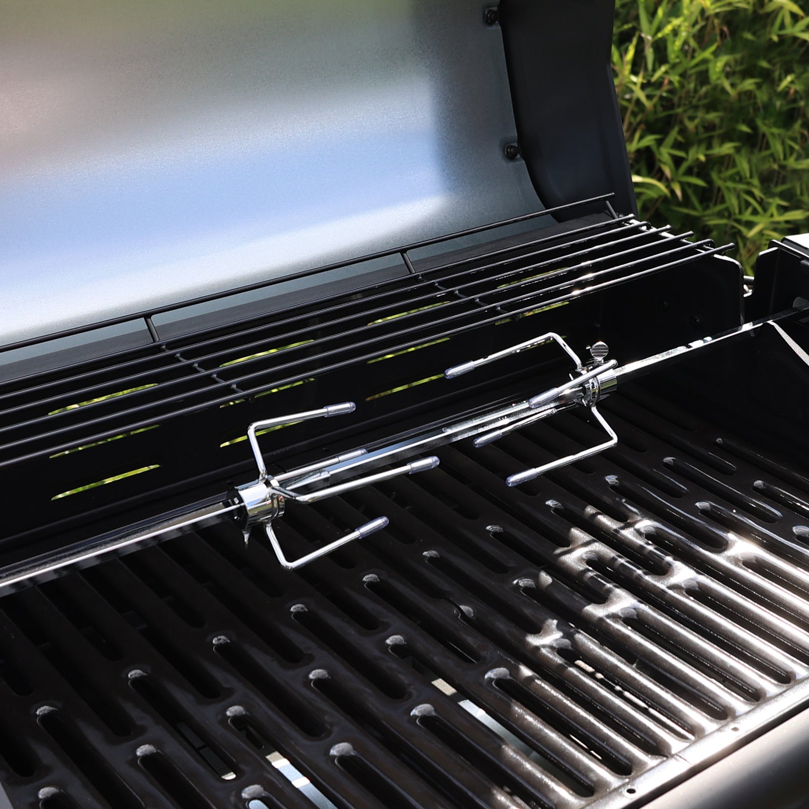 TAINO RED elektrischer Grillspieß - Drehspieß Universal-Halterung - 5