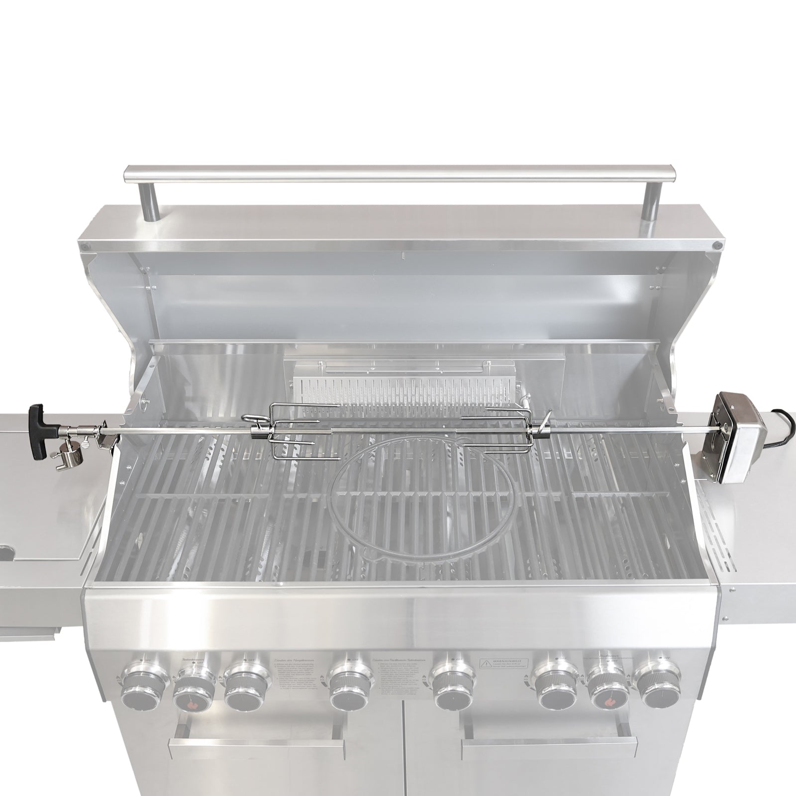 TAINO PLATINUM/BLACK Elektrischer Grillspieß - Drehspieß für Gasgrill - 2