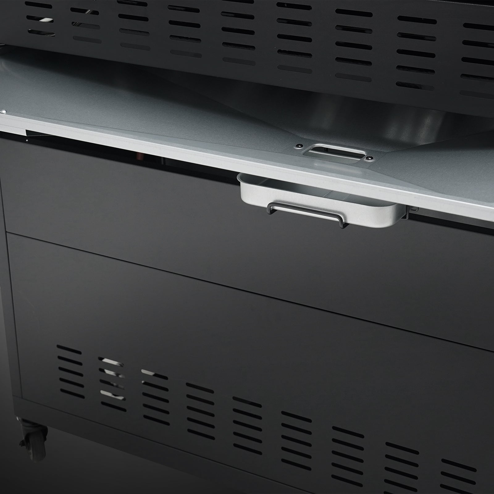 TAINO PLATINUM YAMARA DARK 6+2 Gas Grill 6-Brenner - Detail Fettwanne