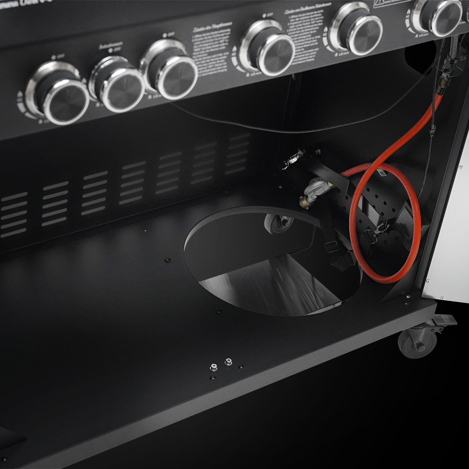 TAINO PLATINUM YAMARA DARK 6+2 Gasgrill 6-Brenner Spar-Angebot mit Abdeckhaube - Gasflaschenhalter