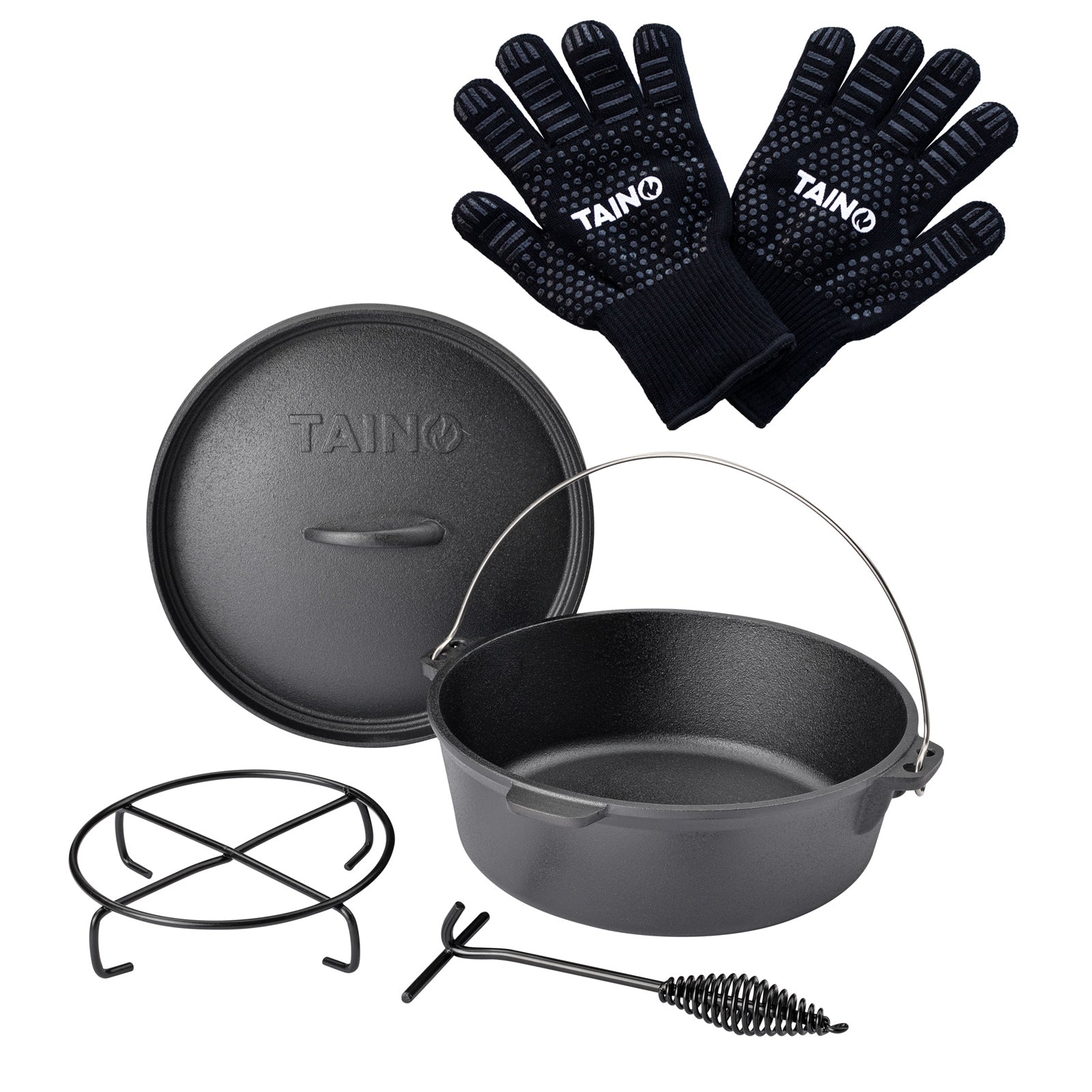 Set Dutch Oven 6L + Handschuhe