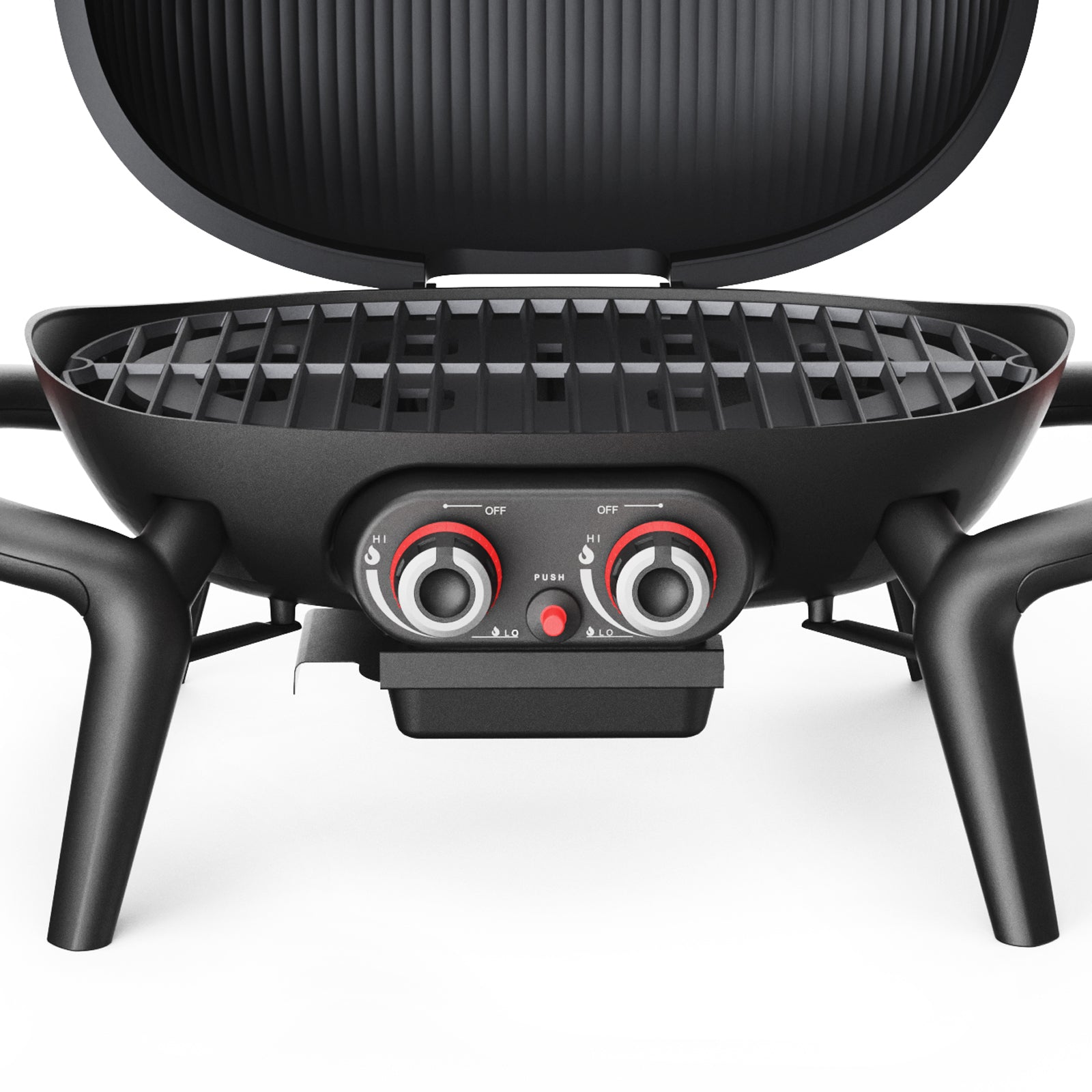 TAINO KENAI Gas Tischgrill - Drehregler und Piezozündung