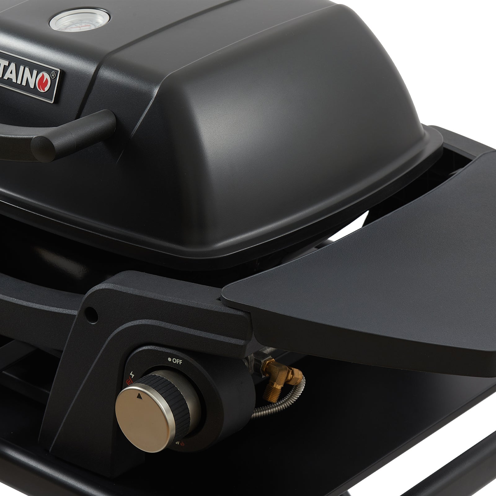 TAINO MAHTO Gas Tischgrill - Detailansicht Drehregler
