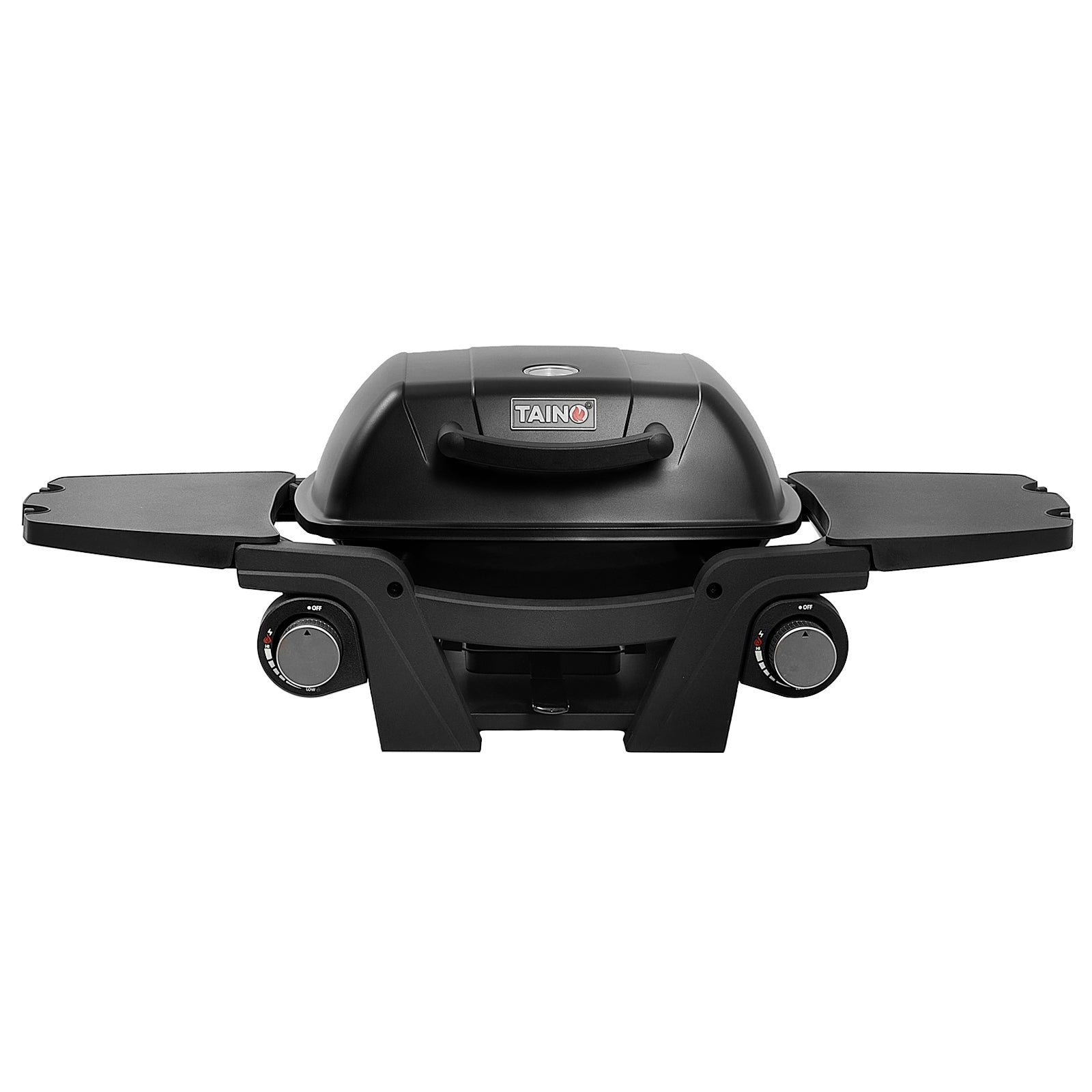 TAINO MAHTO Gas Tischgrill mit Deckel und Seitentisch frontal