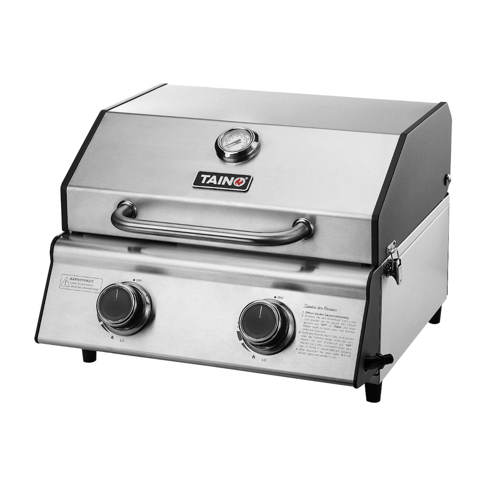 TAINO PLATINUM COMPACT Gas Tischgrill aus Edelstahl
