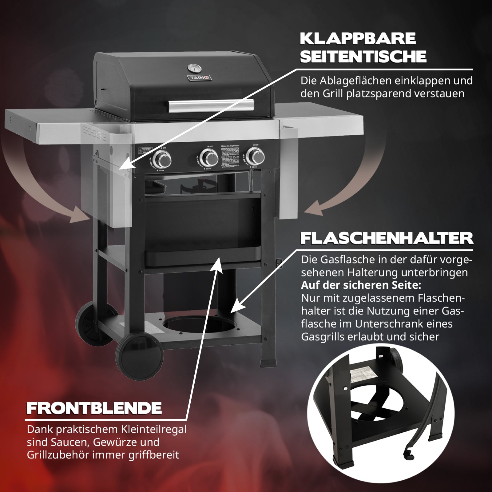 WABAYA 3+0 Gasgrill