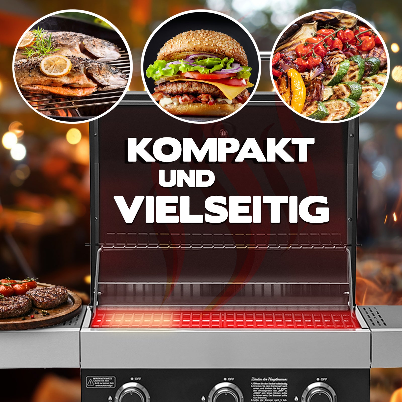 WABAYA 3+0 Gasgrill