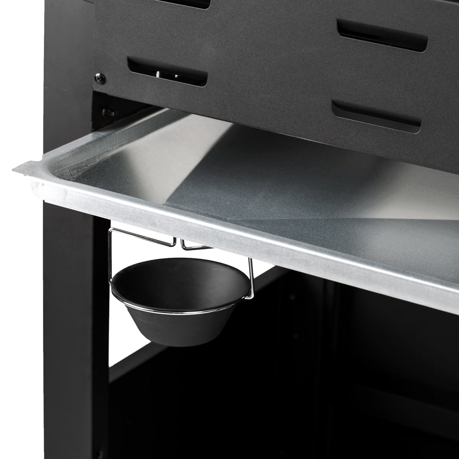 TAINO Red 6+1 - 6-Brenner Gasgrill mit Kochplatte - Detailansicht Fettwanne