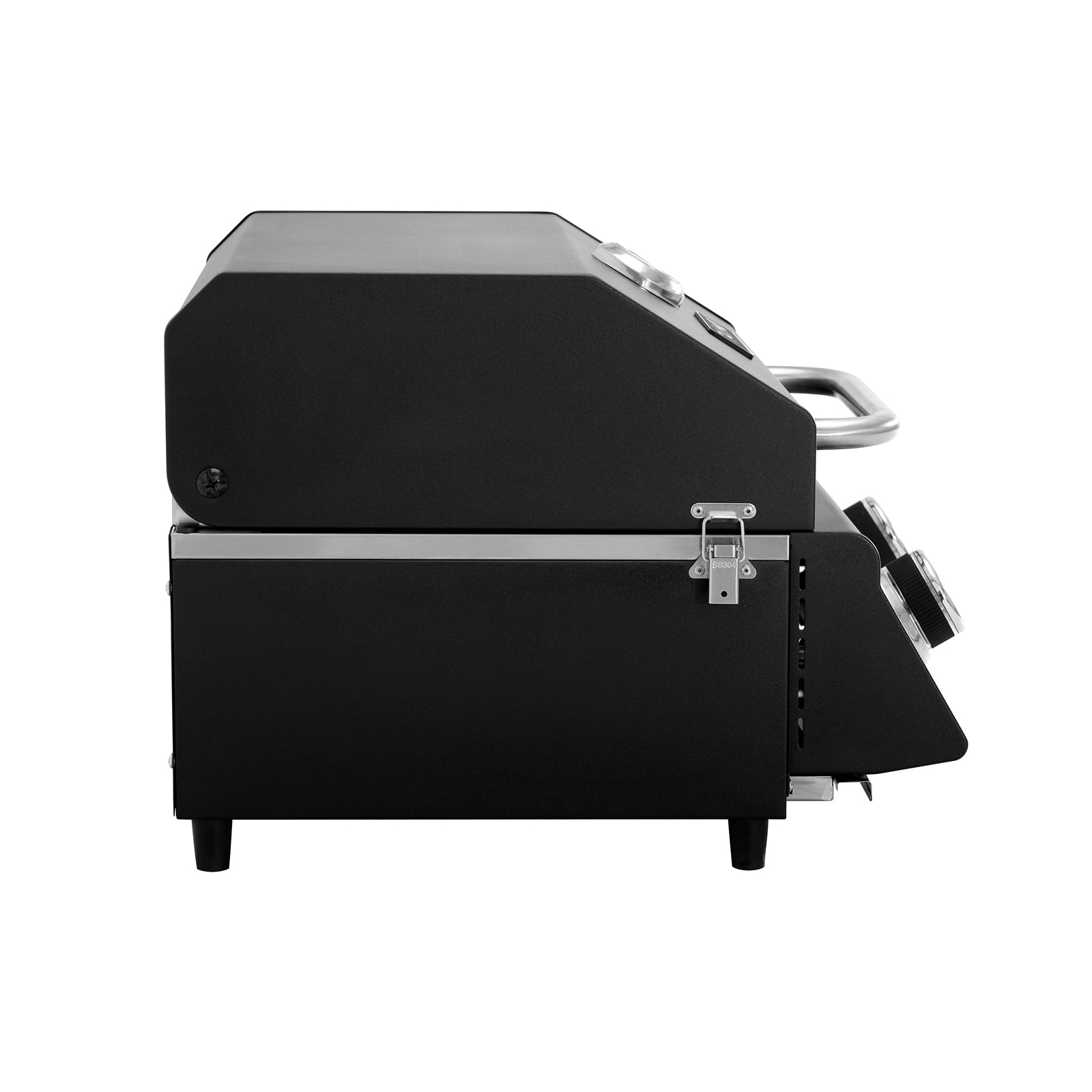 TAINO PLATINUM COMPACT DARK  Gas Tischgrill - Seitenansicht