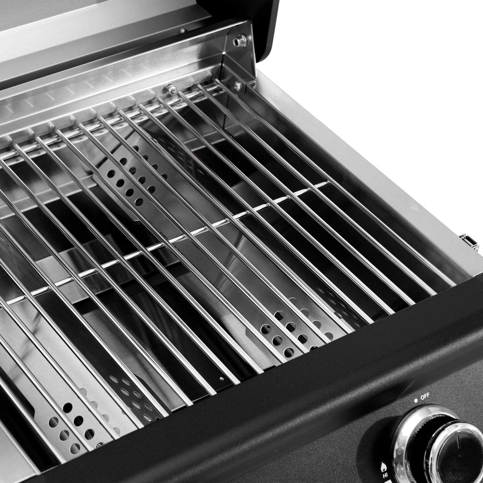 Set PLATINUM COMPACT DARK Tischgrill + Abdeckhaube + Gasregler