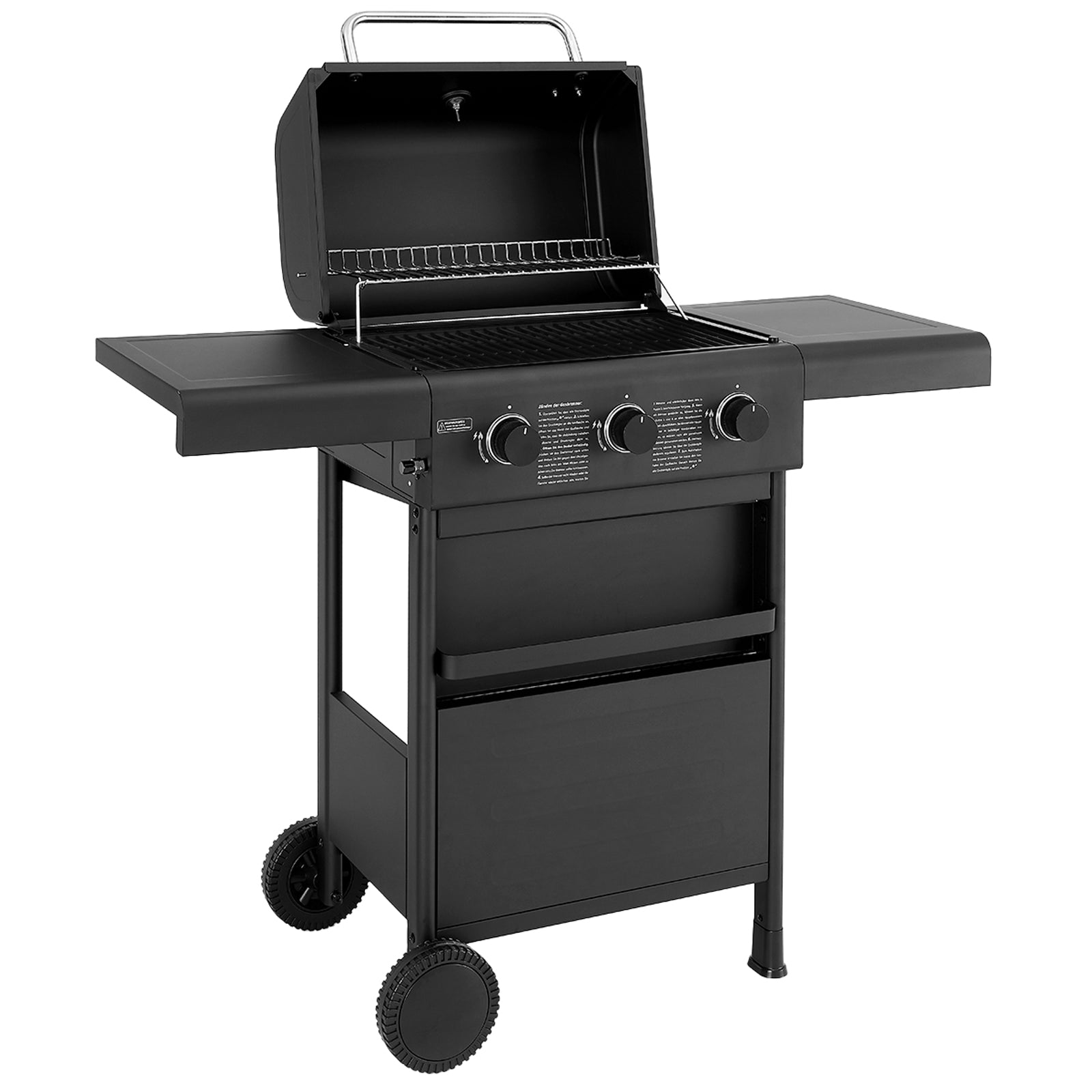 Set COMPACT 3+0 Gasgrill + Abdeckhaube + Gasregler