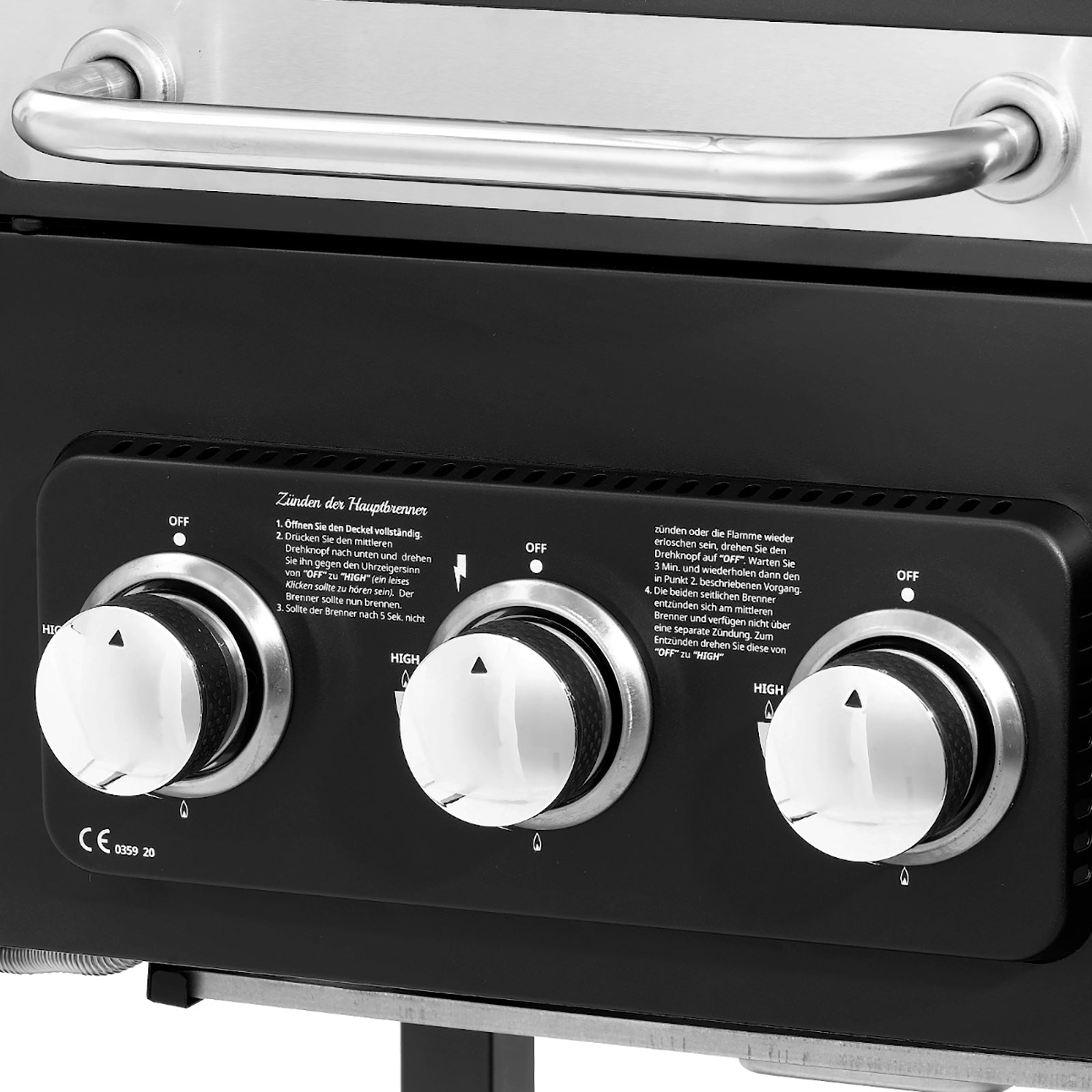 TAINO HERO DUO Detailansicht Drehregler für Gasgrill