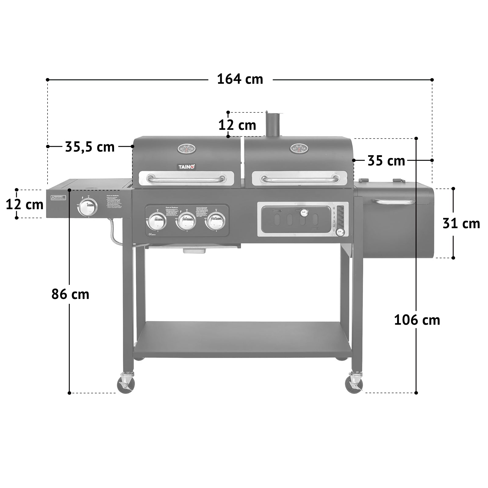 HERO DUO Smoker-Grill-Kombi