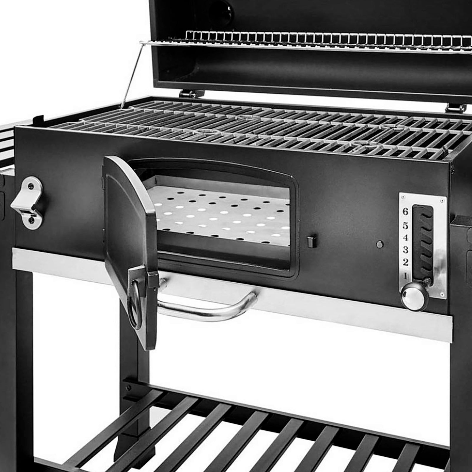 TAINO HERO XXL - Holzkohlegrill mit verstellbarem Kohlerost und Feuerklappe