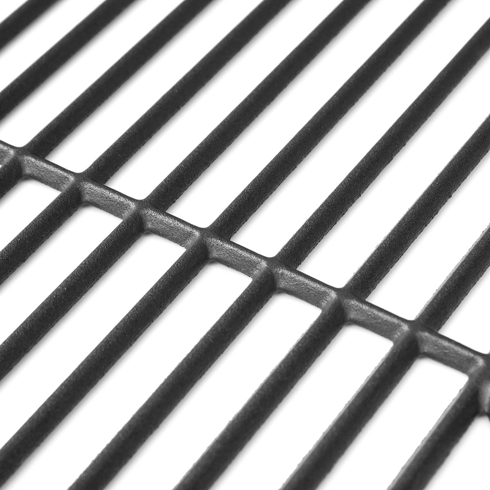 Detailansicht des Grillrosts aus Gusseisen mit Porzellanbeschichtung