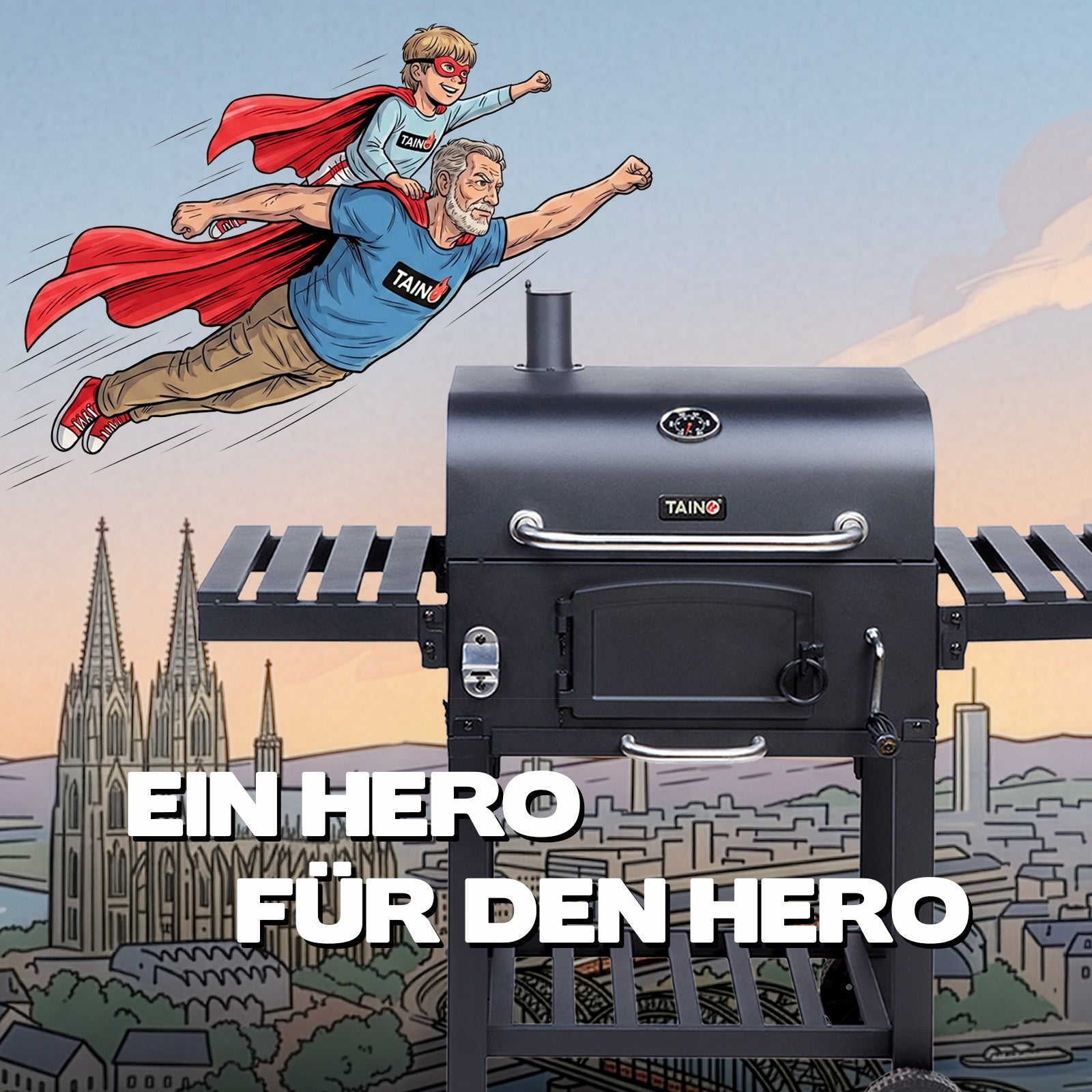 HERO XL Holzkohlegrill