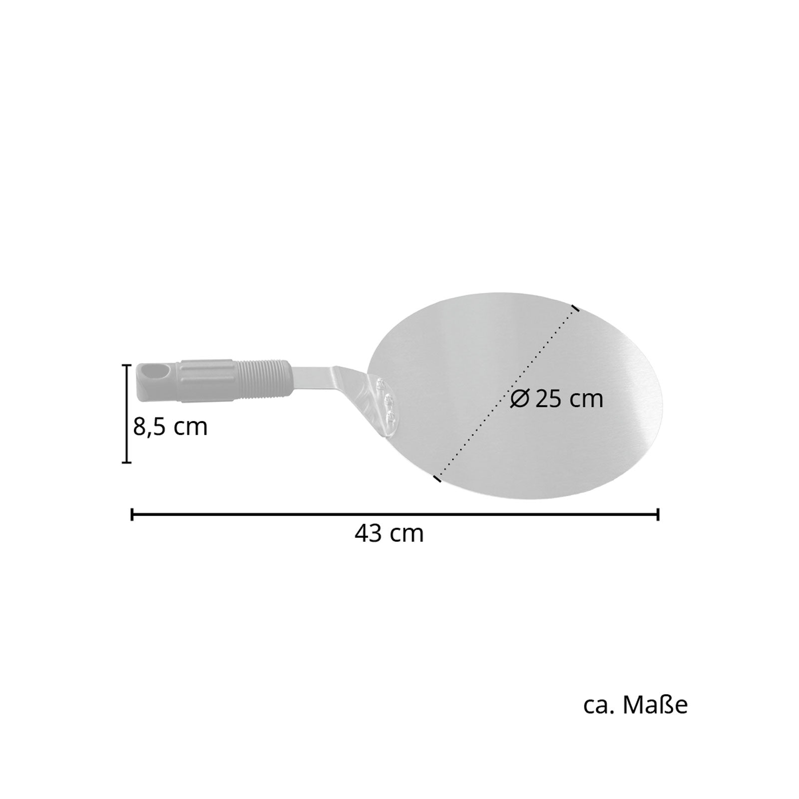Set Pizzabox Edelstahl + Pizzaschneider (93568+90099)