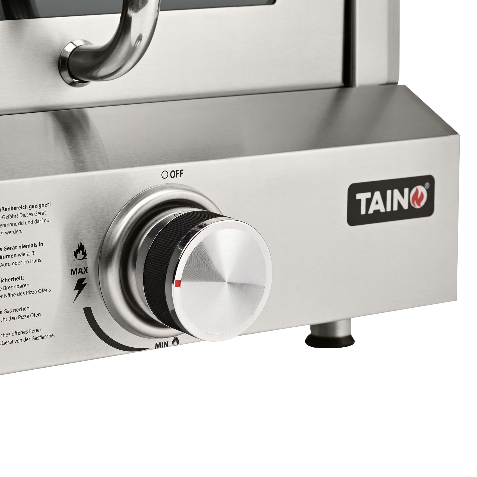 Set Pizzaofen Django + Gasdruckminderer + Pizzaschneider