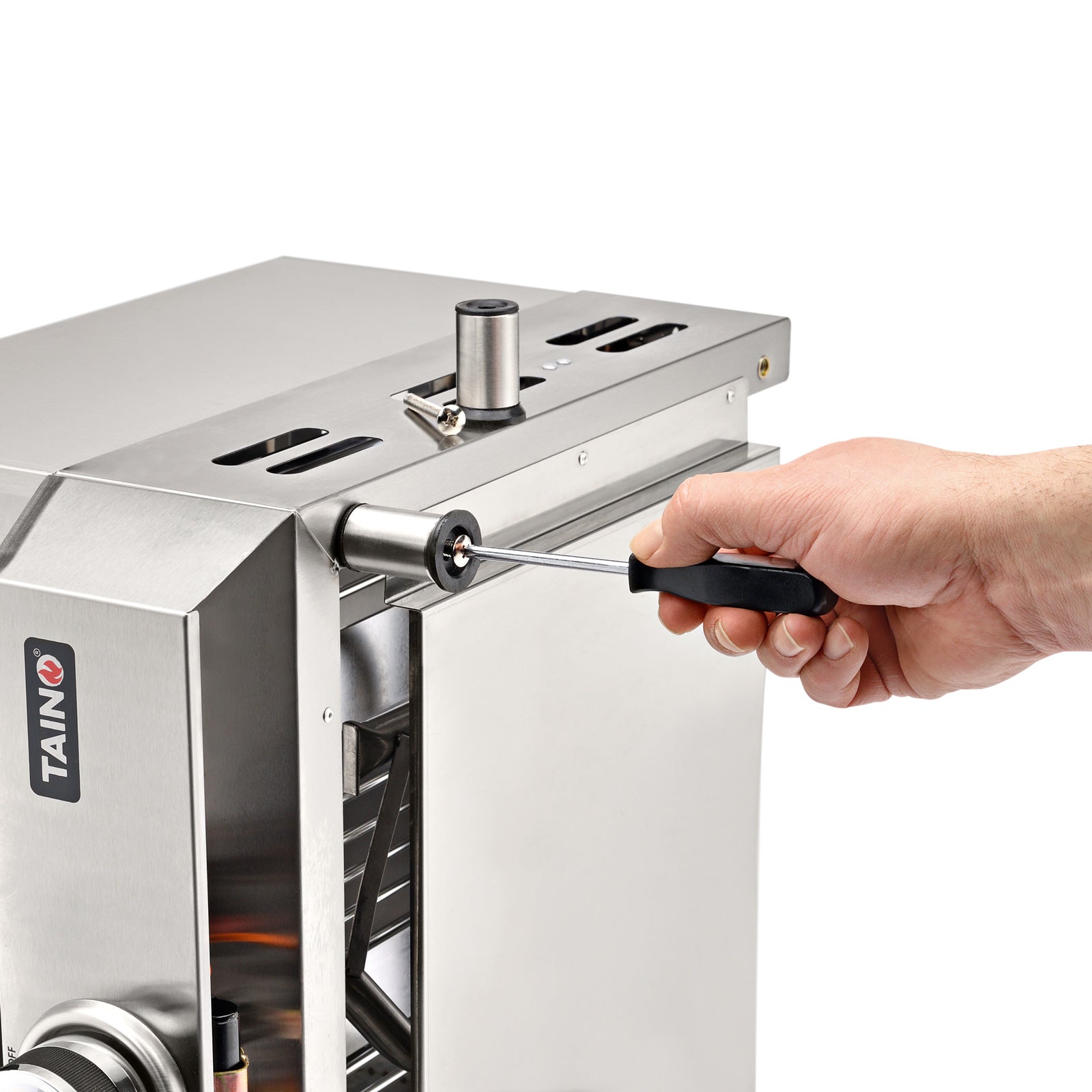 Set Pizzaofen Django + Gasdruckminderer + Pizzaschneider