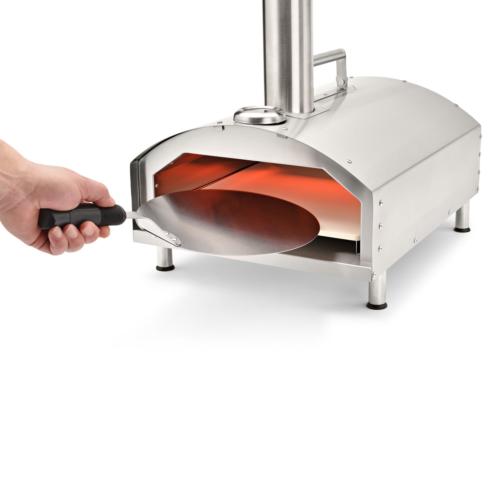 Set Pizzaofen STONEY + Pizzaschneider