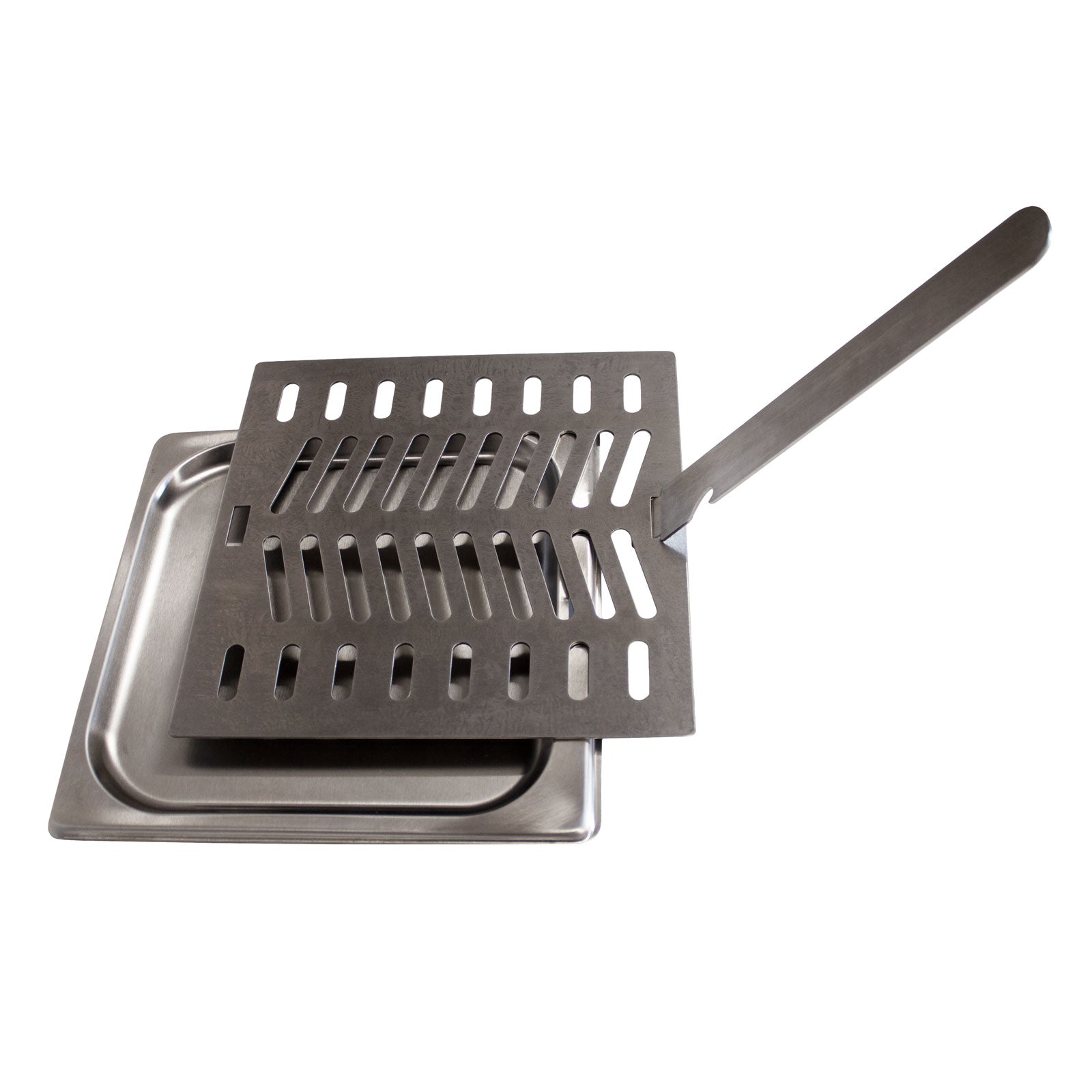 Rost Set aus Edelstahl & Fettwanne für Gas Beef-Grill