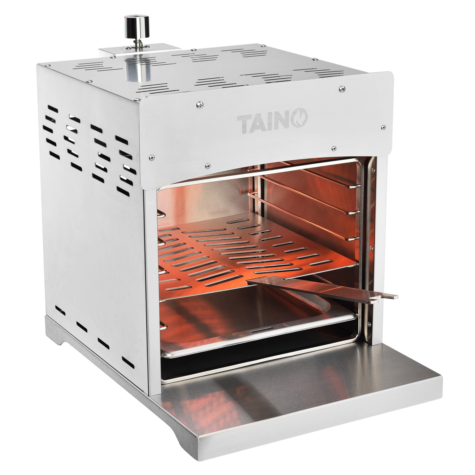 TAINO Edelstahl Oberhitzegrill XXL Gas 800 Grad - Grillrost