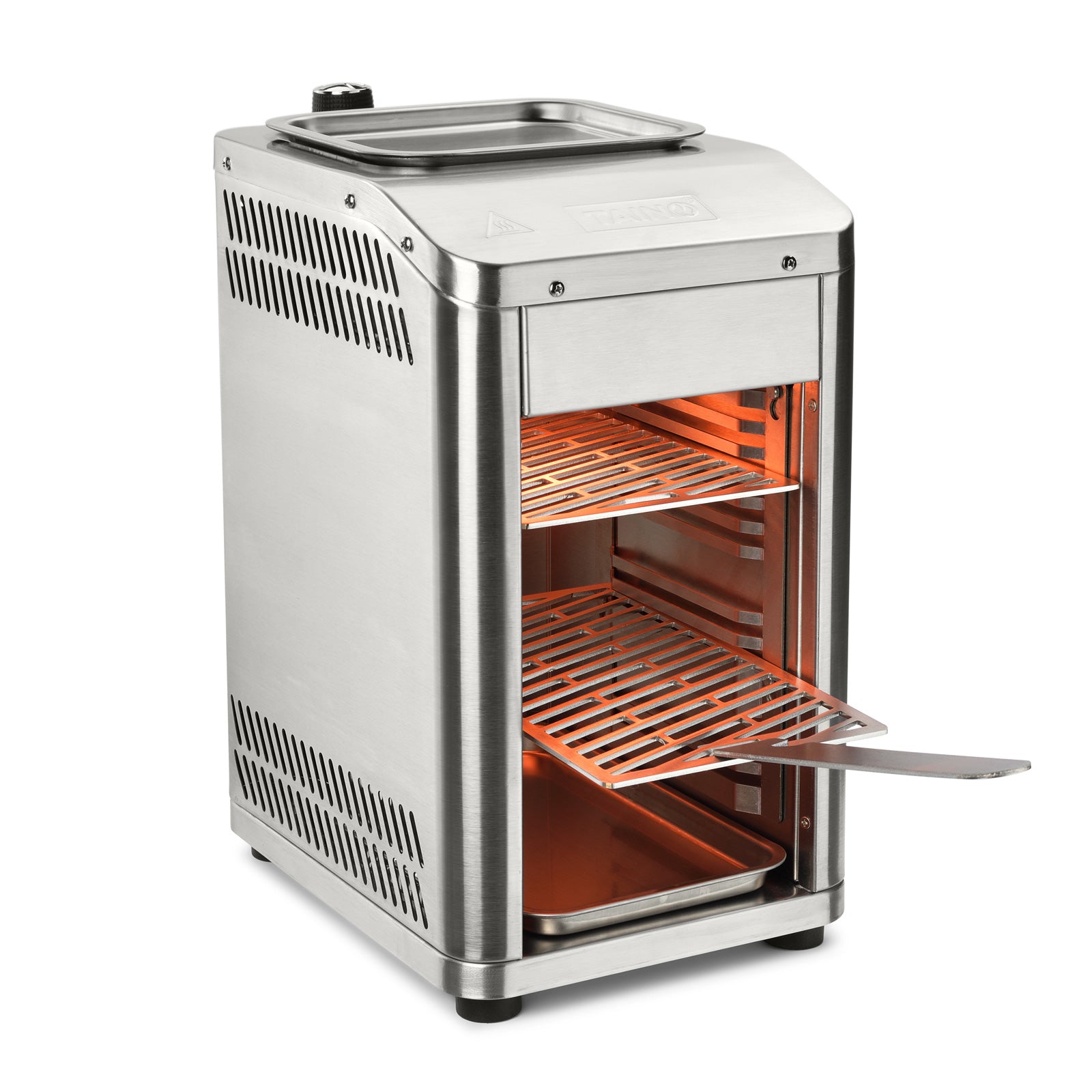 TAINO Design Beefer Oberhitzegrill Edelstahl Keramik Brenner 800 Grad - Edelstahlrost