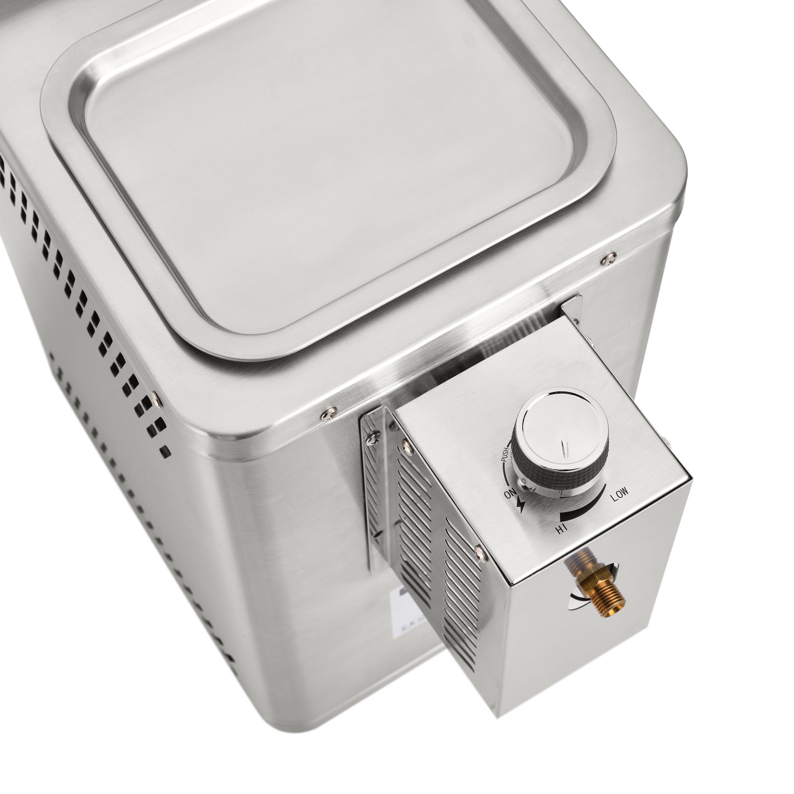 TAINO Design Beefer Oberhitzegrill Edelstahl Keramik Brenner 800 Grad - Drehregler