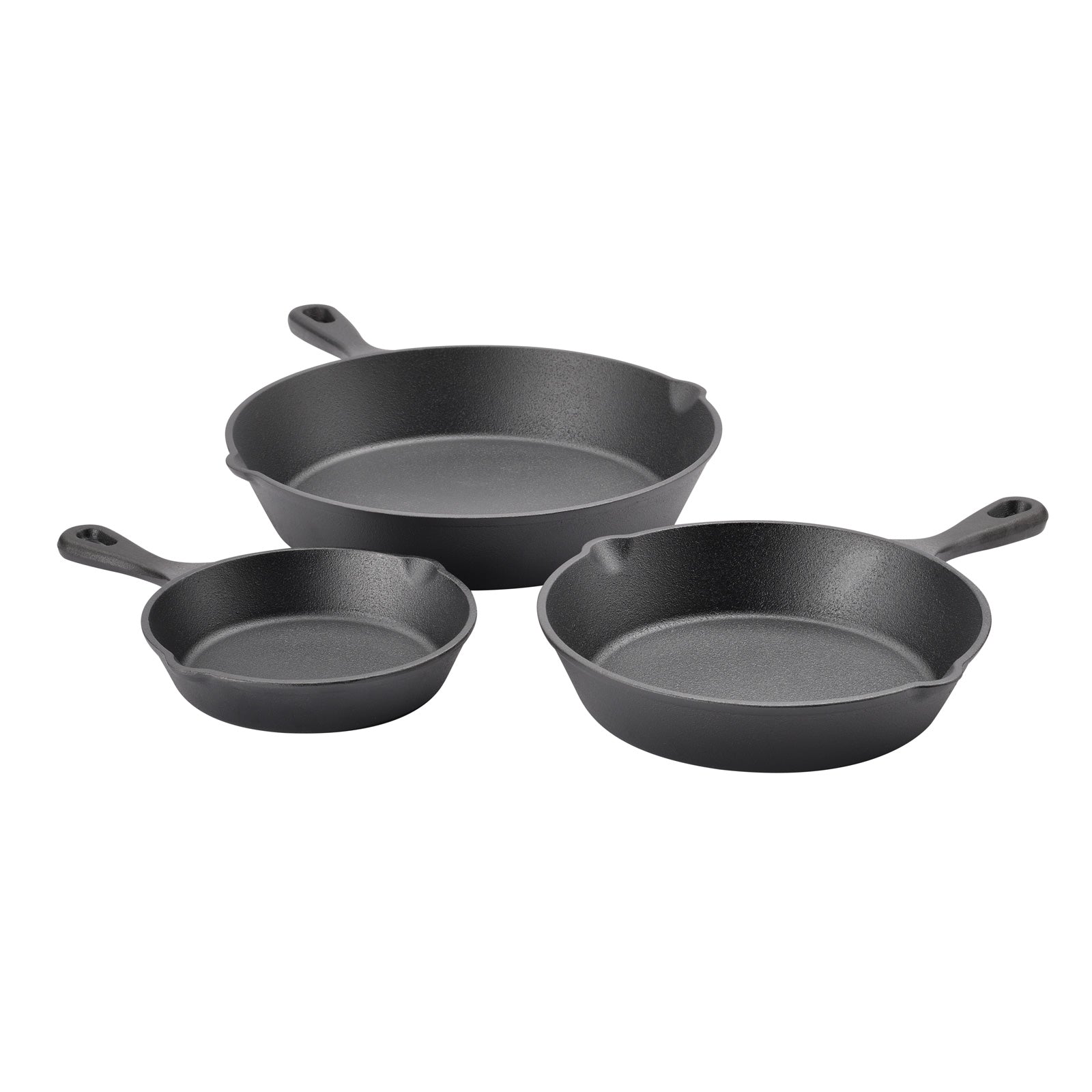 Gusseisen Pfannen 3er Set