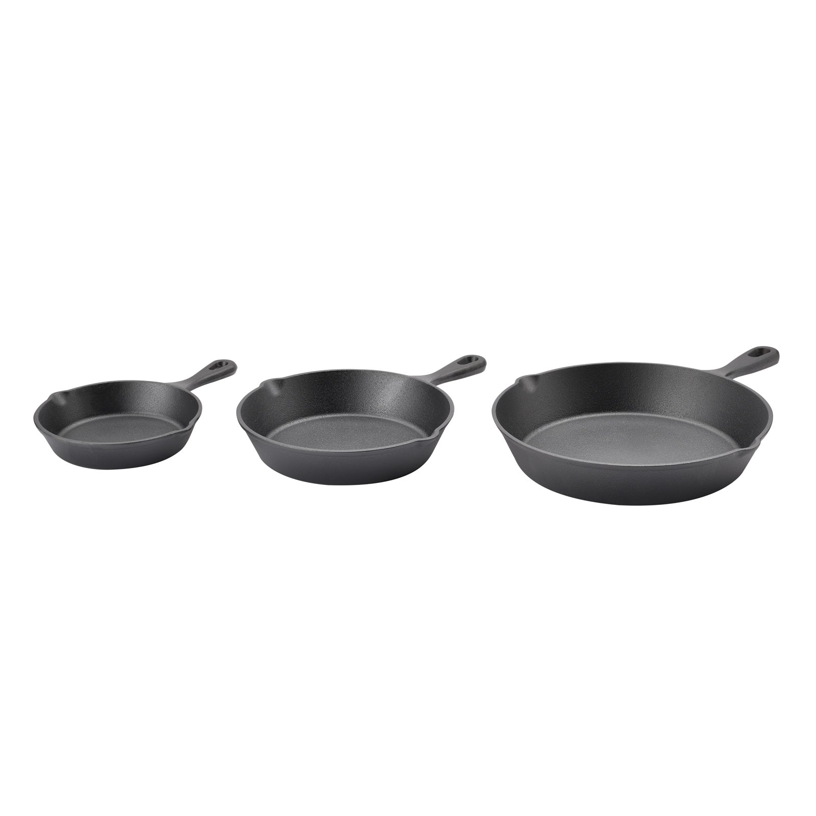 Gusseisen Pfannen 3er Set