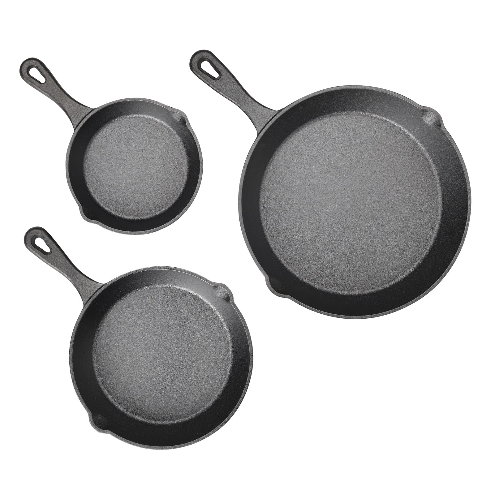 Gusseisen Pfannen 3er Set