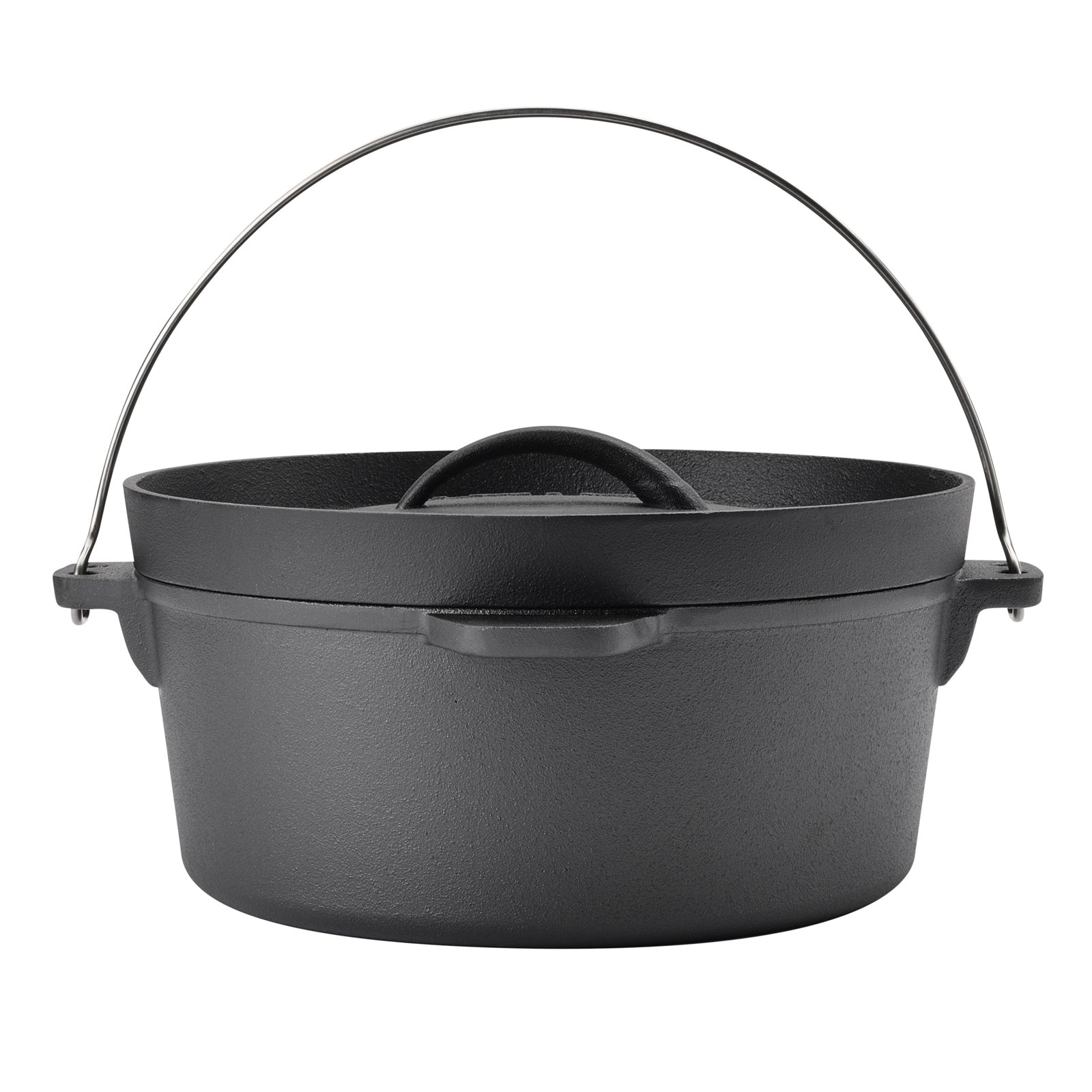 Dutch Oven mit Deckel und Tragegriff - Seitenansicht