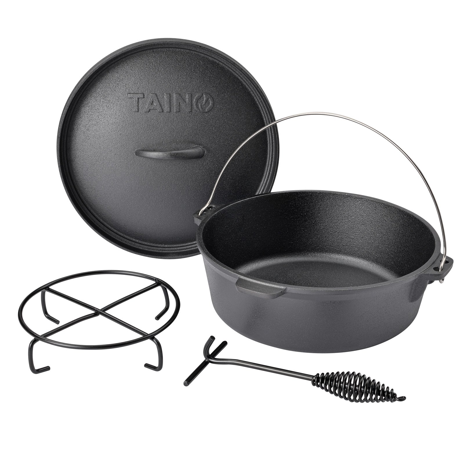 TAINO Dutch Oven Set 6 Liter inklusive Zubehör - 1