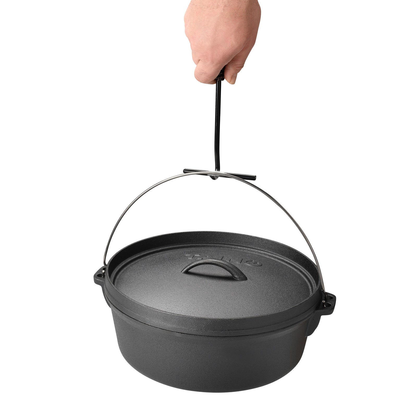 TAINO Dutch Oven Set 6 Liter mit Deckel und Haken