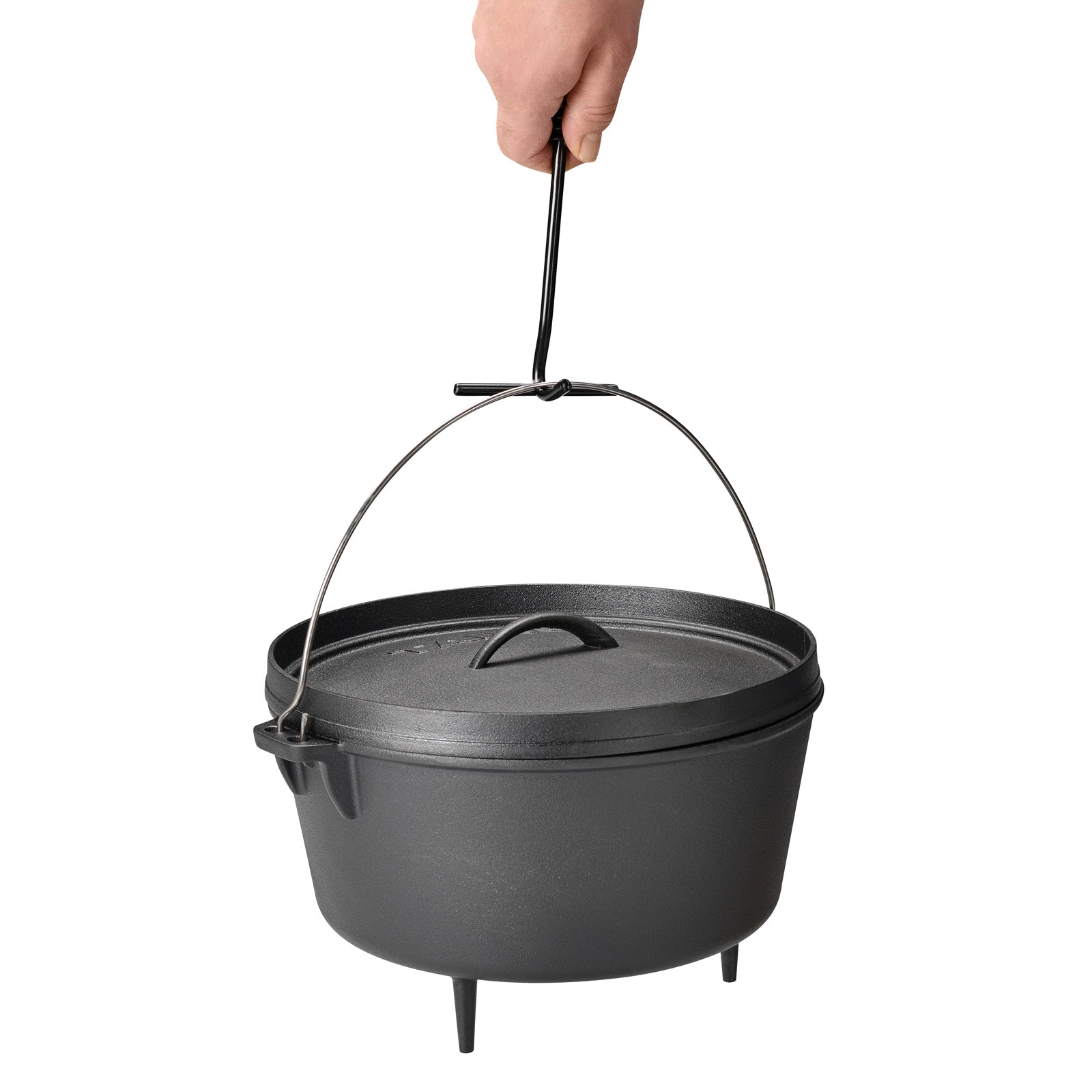 TAINO Dutch Oven Set 8 Liter mit Deckel und Haken