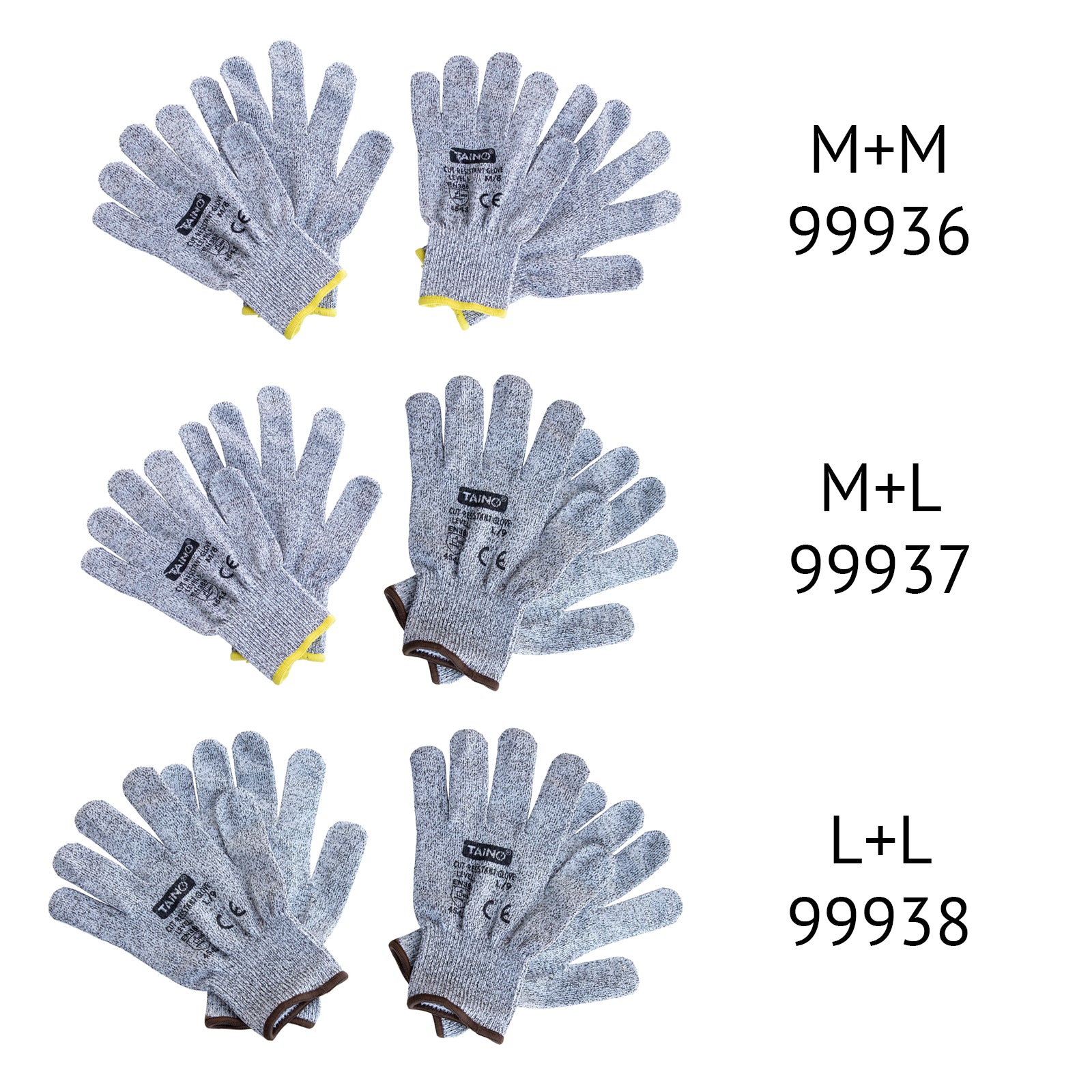 teuto handschuhe 2 Paar Schnittschutzhandschuhe Klasse 5 EN388