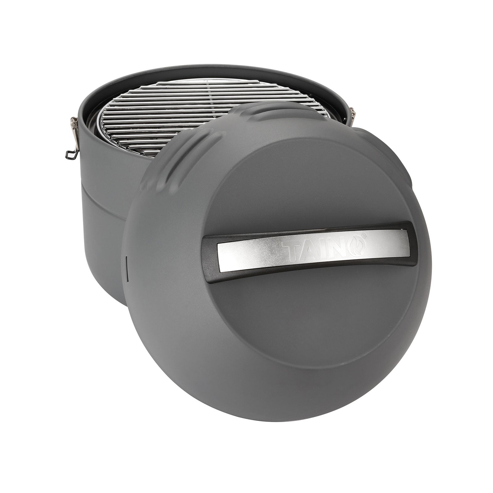TAINO Grill-to-Go Camping Gasgrill für unterwegs - abnehmbarer Deckel