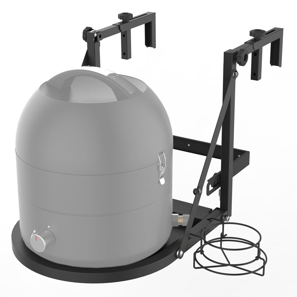 Balkon- Wand-Halterung für TAINO Grill-To-Go mit Halter für Gaskartusche