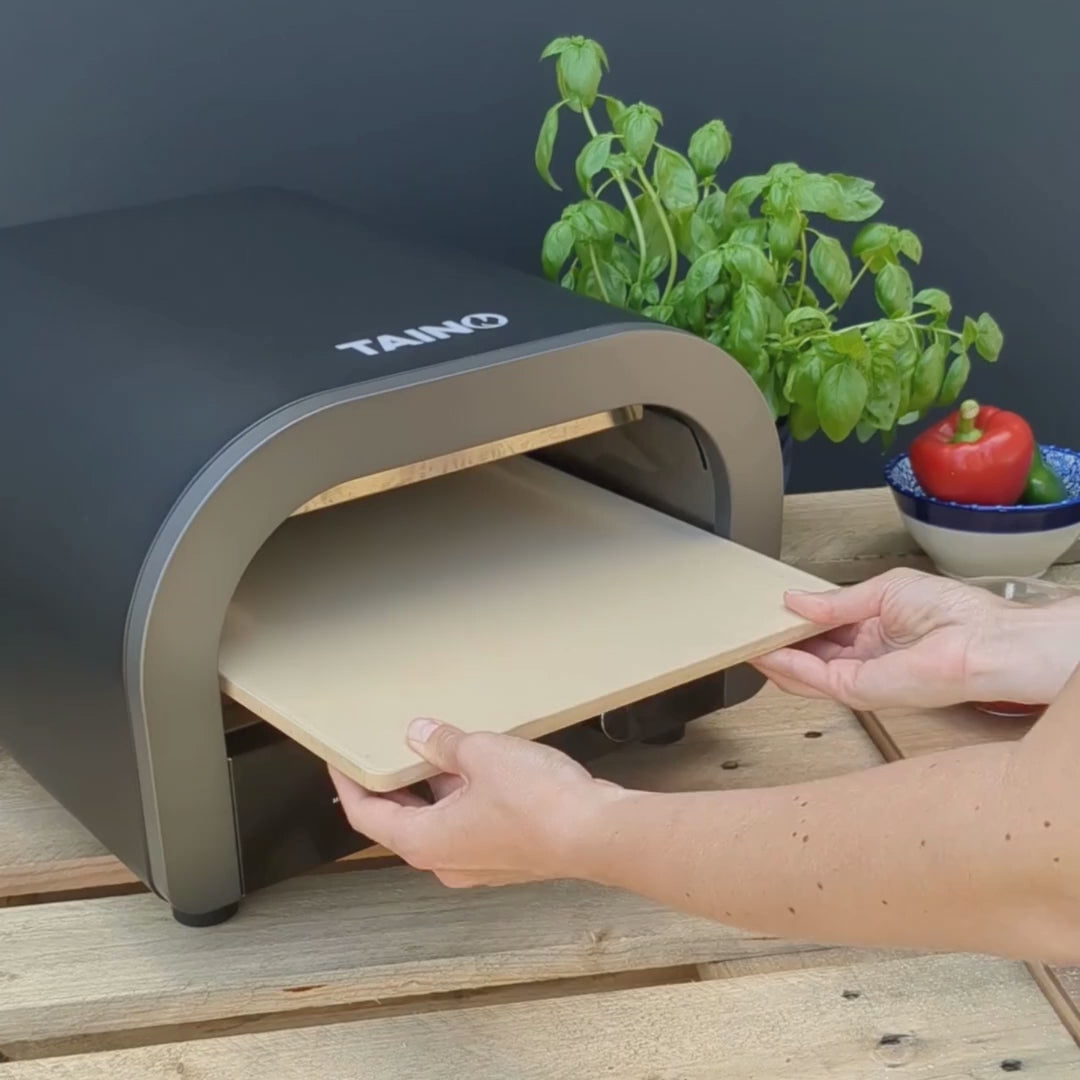 TAINO Elektrischer Pizzaofen für zuhause - Pizzastein