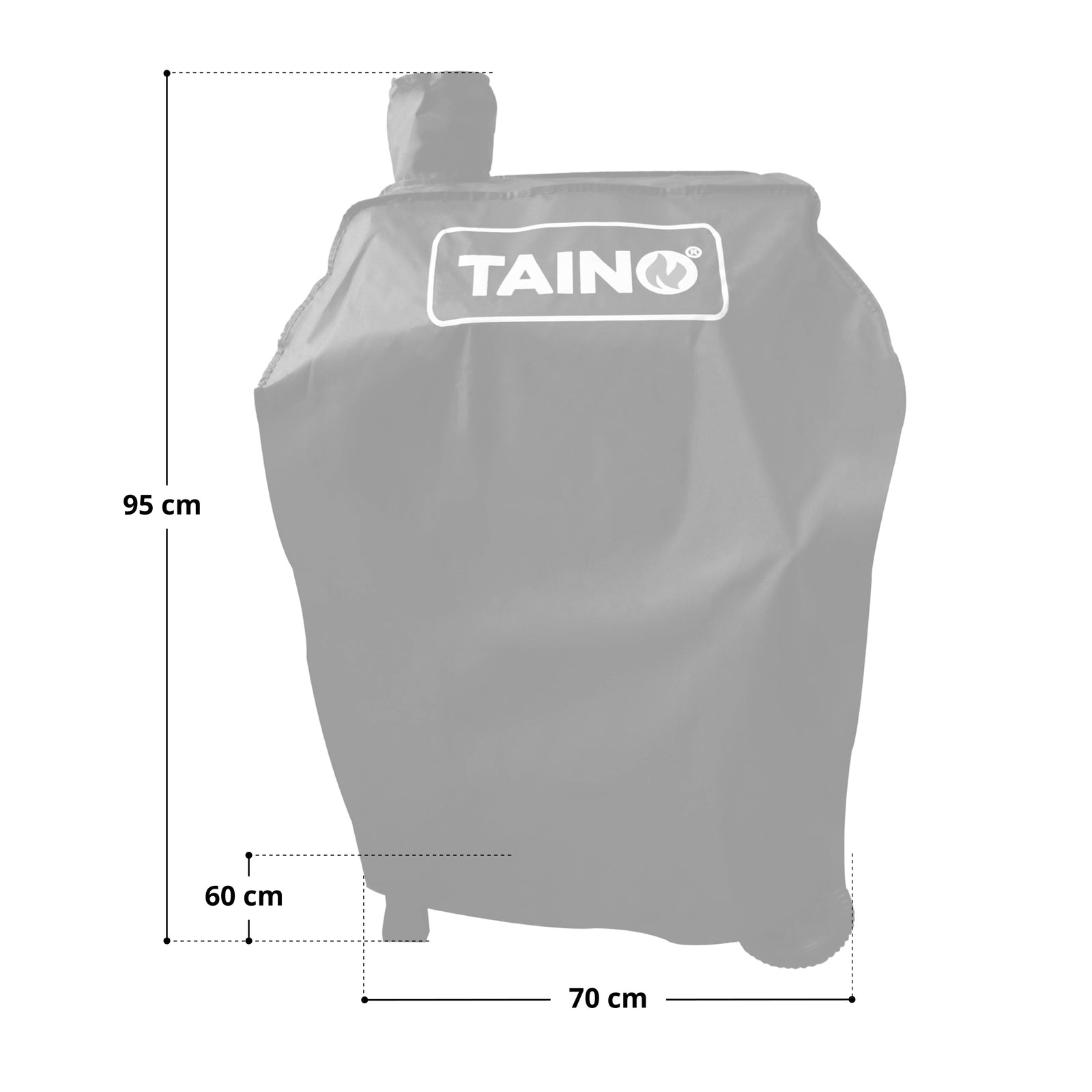 TAINO HERO Wetterfeste Grill Abdeckhaube - Universal verwendbar - Maße