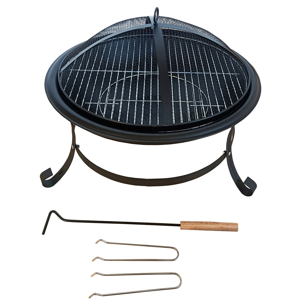 TAINO Feuerschale Grill 2 in 1 mit Funkenschutz - Zubehör