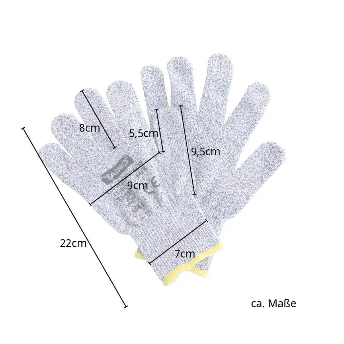2er Set Schnittschutzhandschuhe Klasse 5 EN388 - Handschuhe
