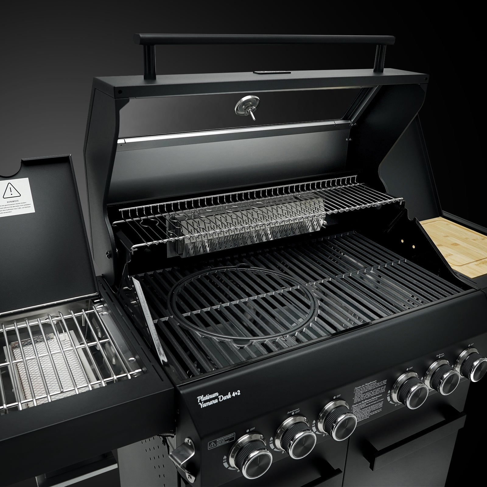 Set PLATINUM YAMARA DARK 4+2 Gasgrill + Abdeckhaube
