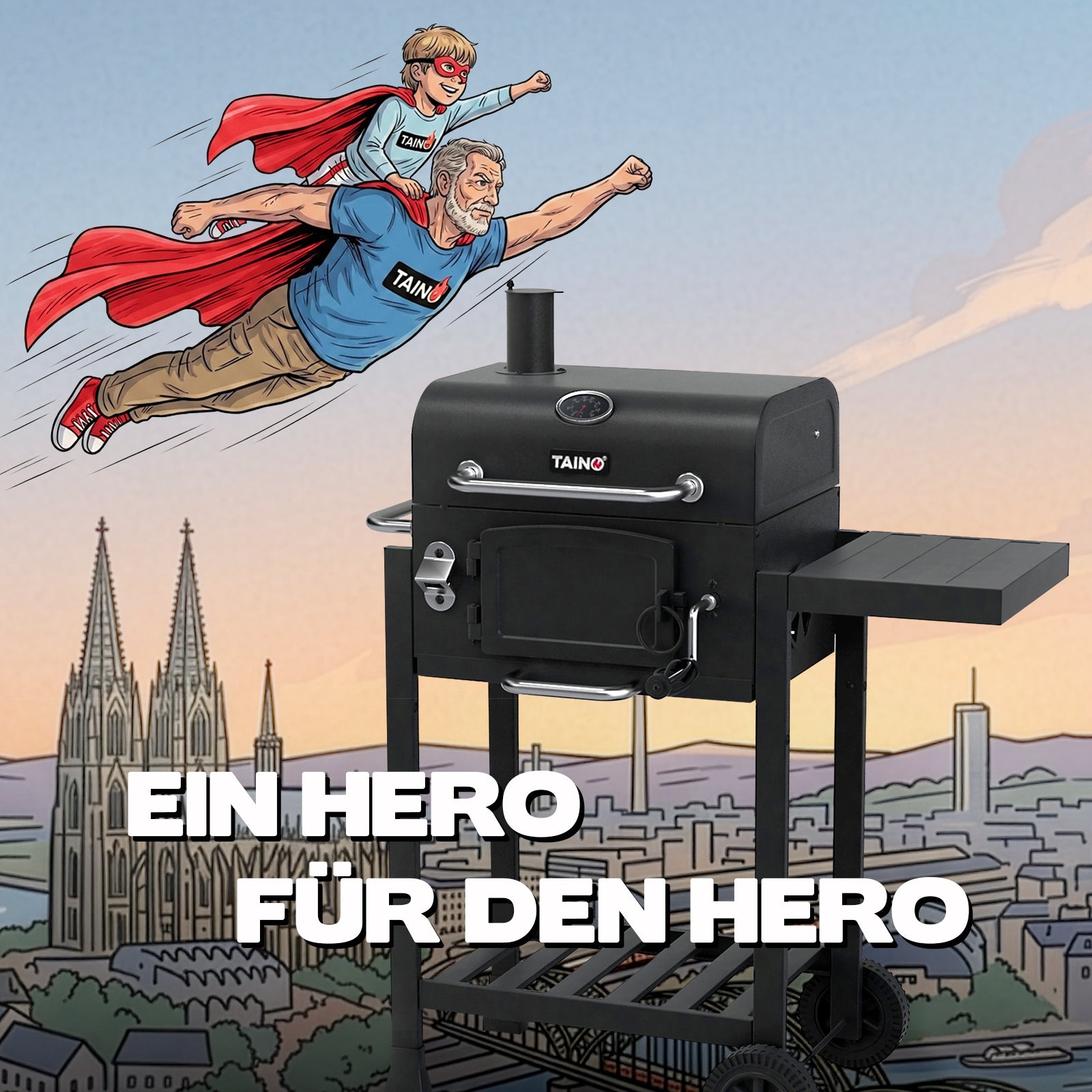 HERO Holzkohlegrill